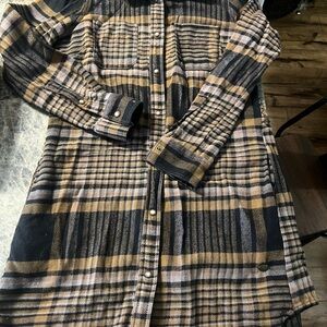 Women’s Plaid Flannel Shirt dress